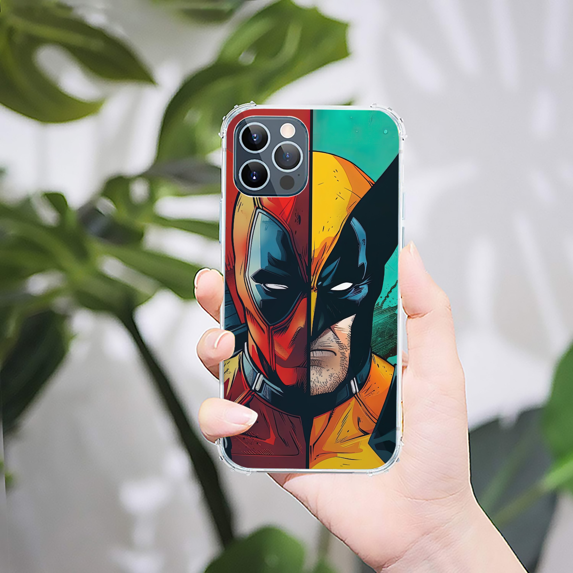 （画像用） Deadpool デッドプール 【iPhone 12シリーズ対応】透明スマホケース（クリアソフトケース）